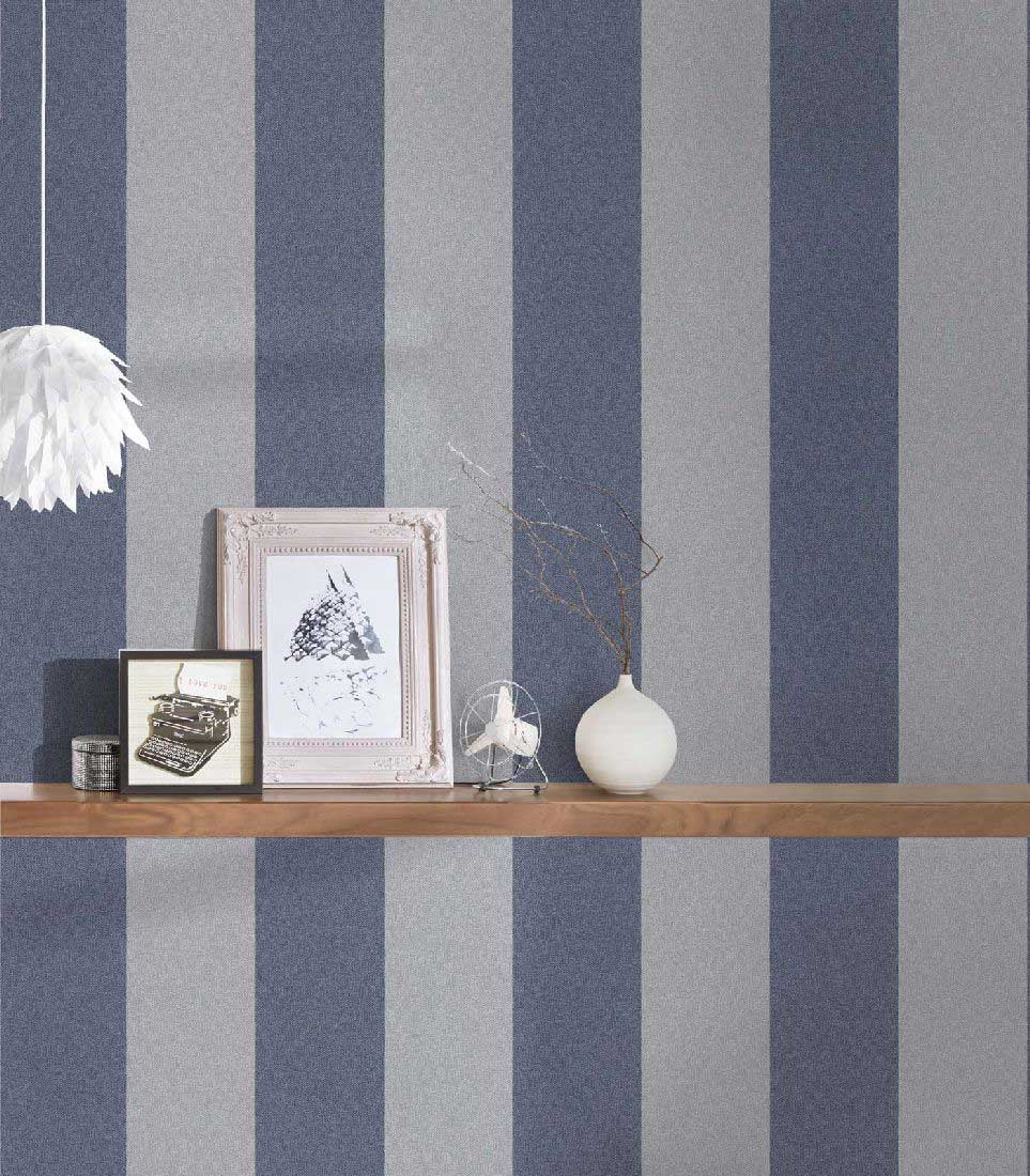 Skaben Tapete Uni Unitapete Grau Raum4