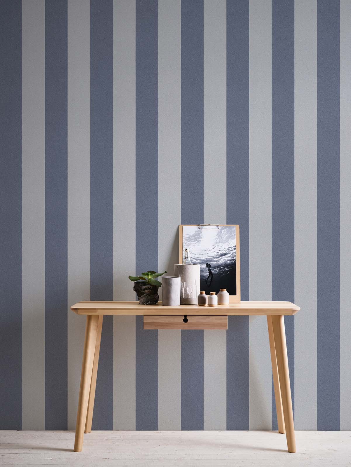 Skaben Tapete Uni Unitapete Grau Raum5