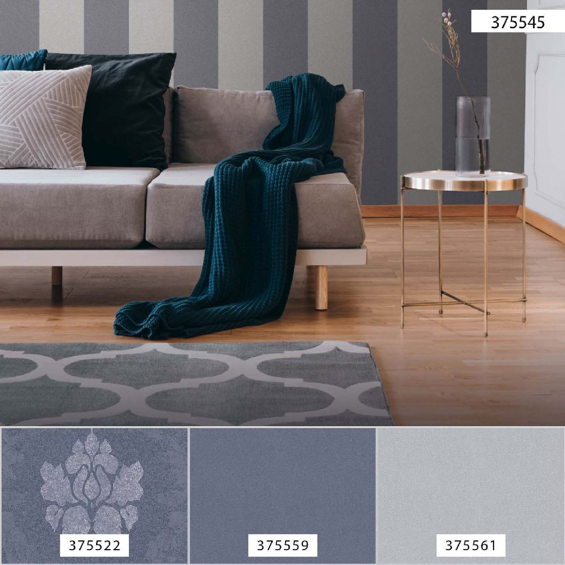 Skaben Tapete Uni Unitapete Grau Raum7