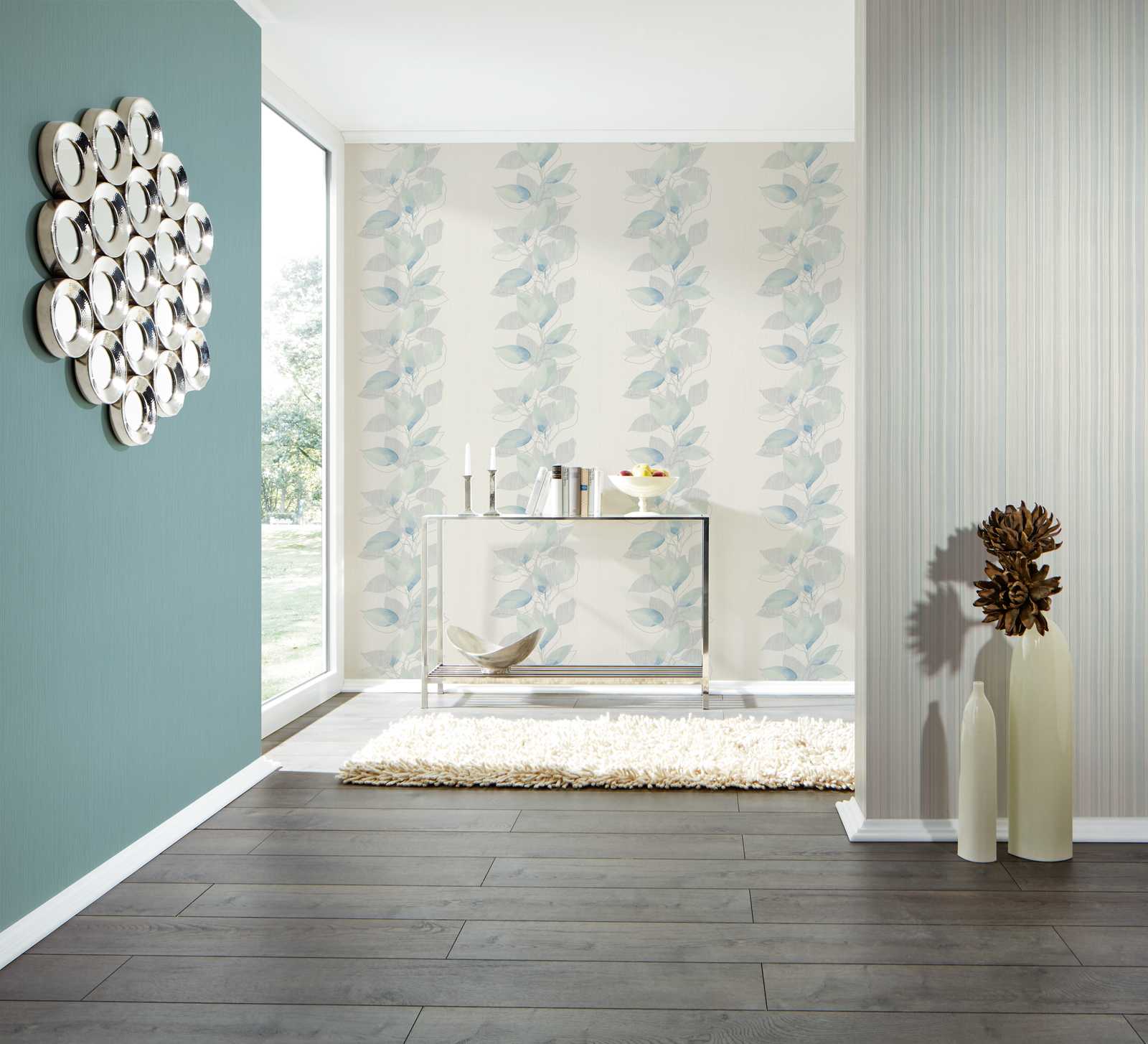 Skaben Tapete Geometric Geometrische Tapete Grau / Schwarz Raum4