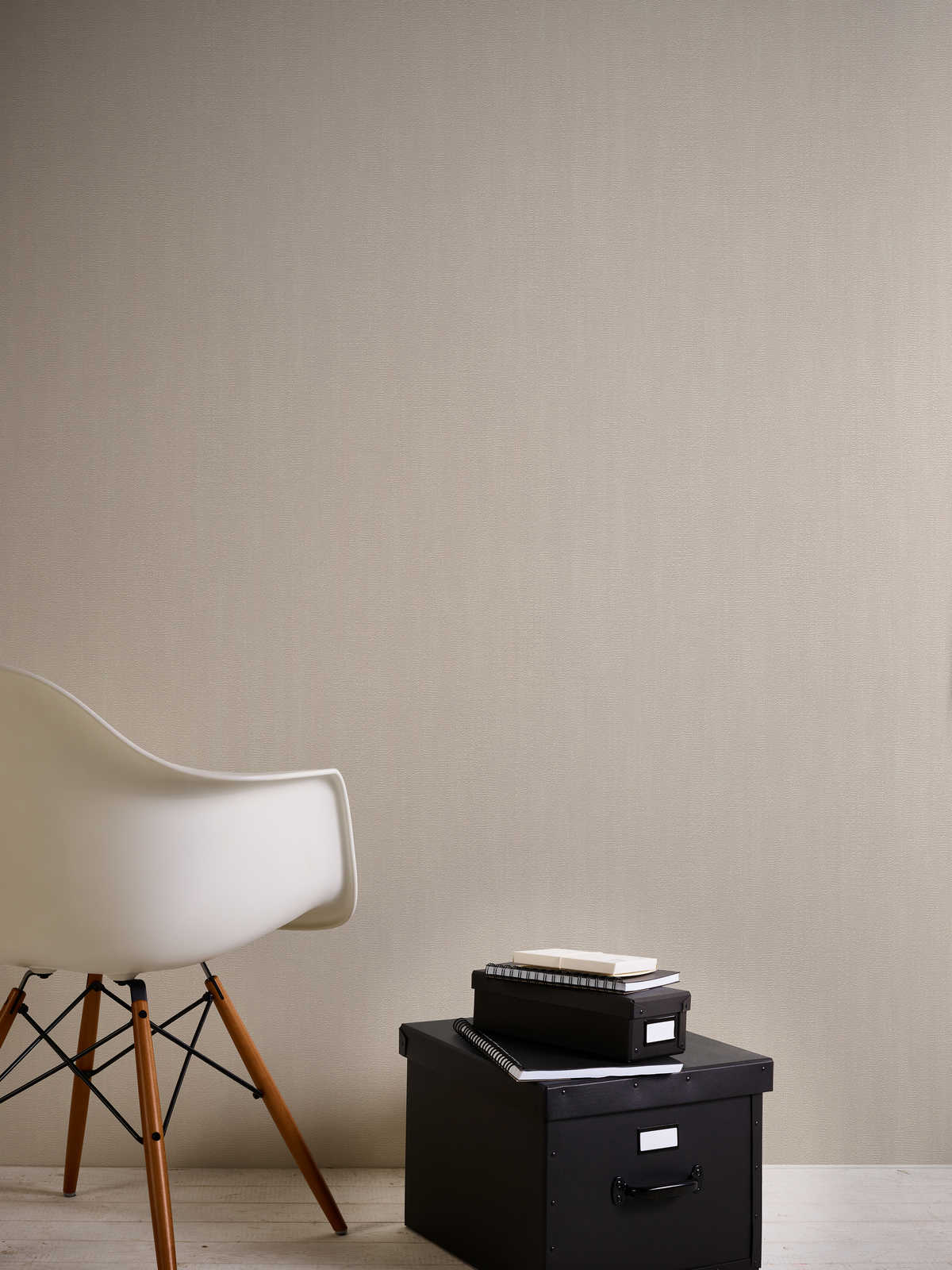 Skaben Tapete Uni Unitapete Weiß Raum5