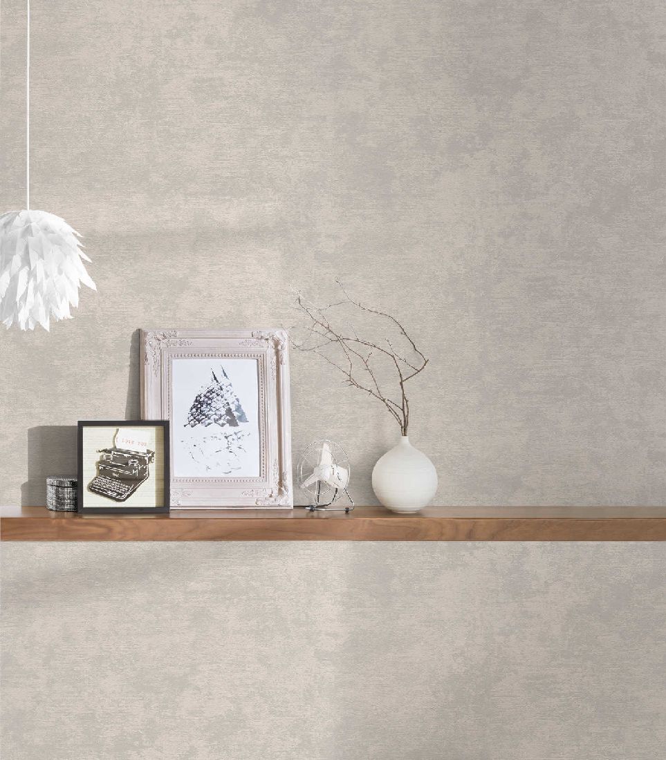 Skaben Tapete Uni Unitapete Weiß Raum4