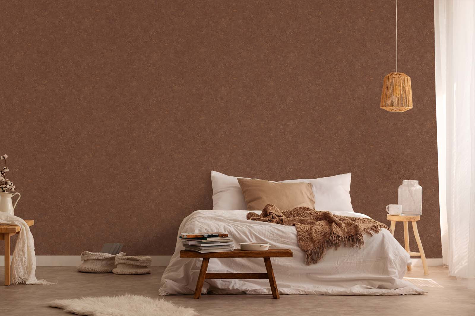 Skaben Tapete Uni Unitapete Rosa Raum6