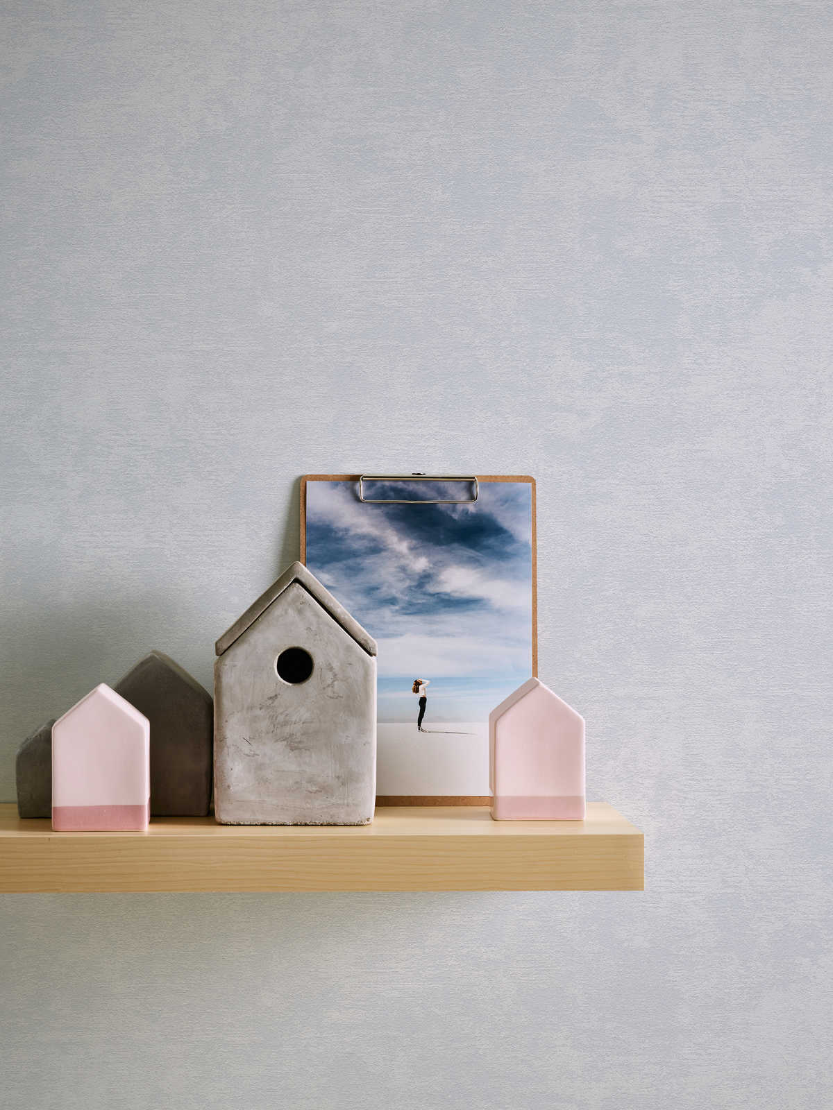 Skaben Tapete Uni Unitapete Weiß Raum4