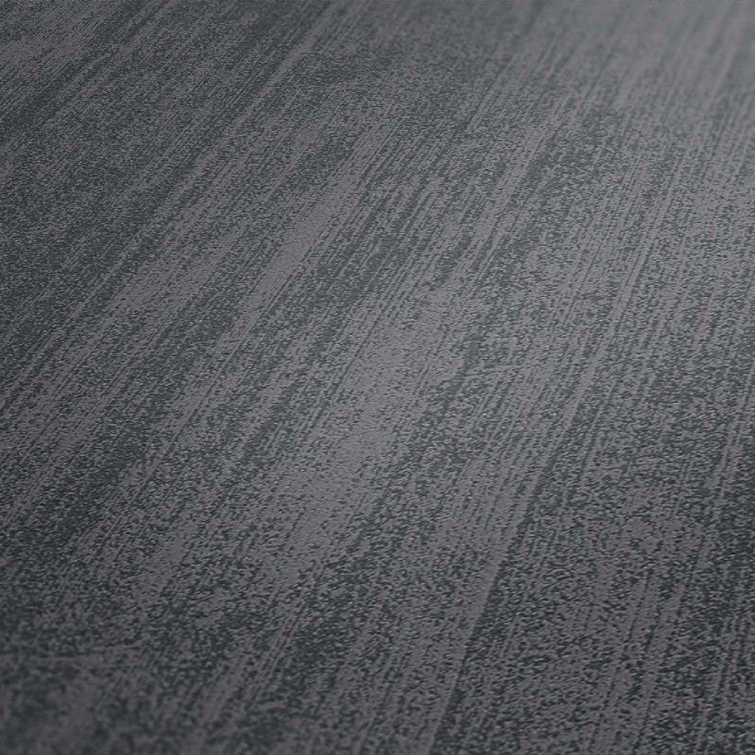 Skaben Tapete Uni Unitapete Schwarz / Silber Raum2