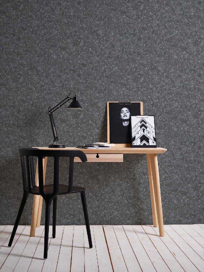 Skaben Tapete Uni Unitapete Beige Raum5