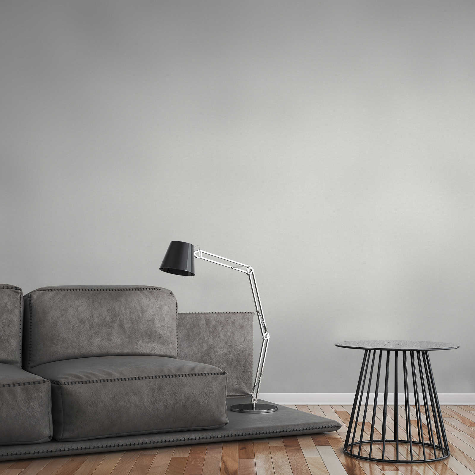 Skaben Tapete Uni Unitapete Weiß Raum6