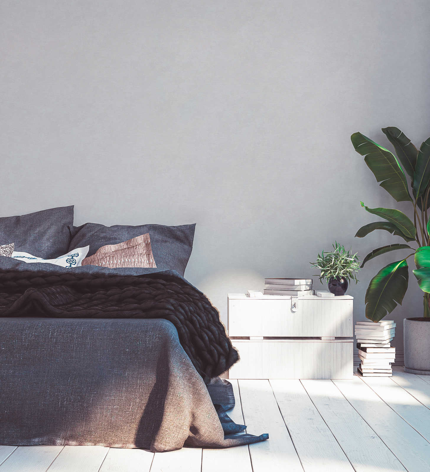 Skaben Tapete Uni Unitapete Rot Raum6