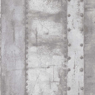 Skaben wallpaper vintage - vintage wallpaper gray / white 10.05 m x 0.53 m