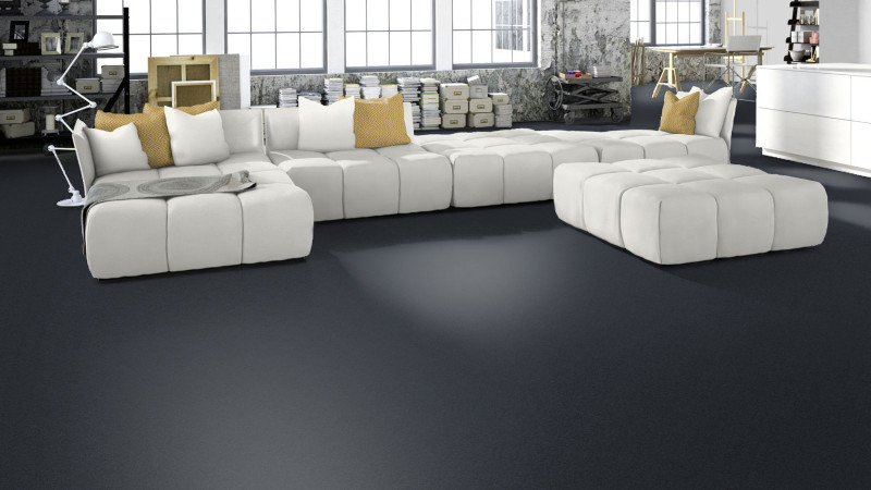 Skaben Teppichboden Amazonas Schwarzgrau 500 cm main product photo