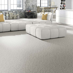 Skaben Fitted carpet Danube Light Grey 400 cm