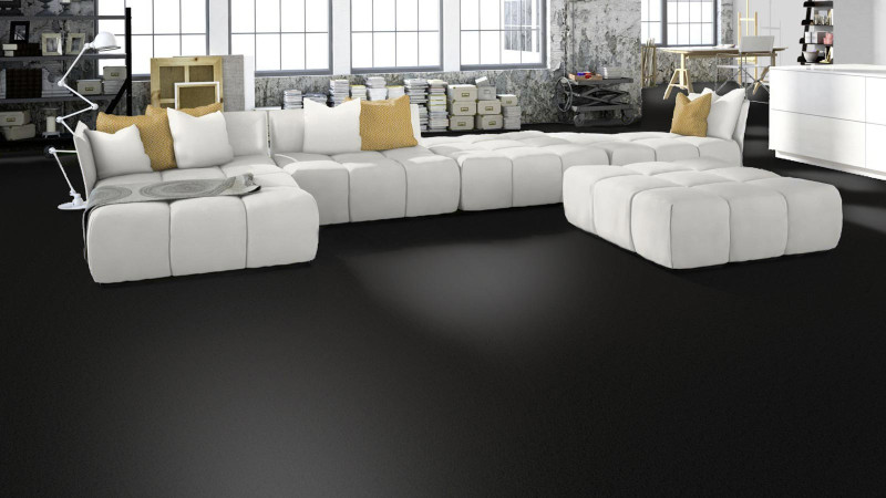 Alfombra Skaben Ganges Pitch Dark Black 400 cm main product photo