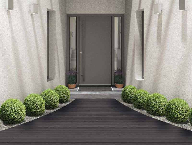 Skaben Terrassendiele WPC massiv Prime Dunkelgrau genutet 22 x 143 x 3000-4800 main product photo