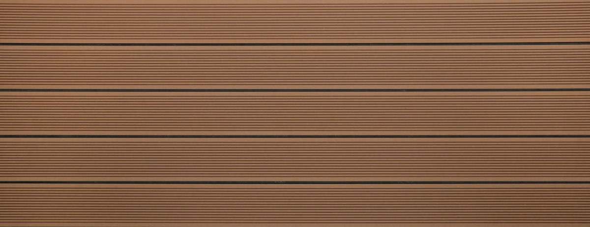 Skaben Terrassendiele WPC massiv Prime Hellbraun gerillt 22 x 143 x 3000-4800 Raum1
