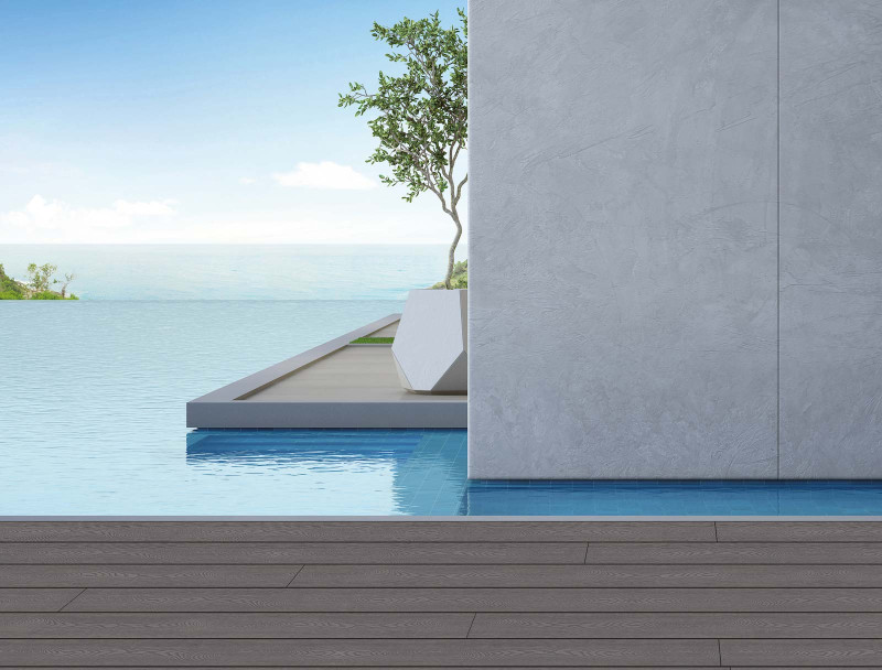 Skaben Terrassendiele WPC massiv Prime Hellgrau struktur 22 x 143 x 3000-4800 main product photo