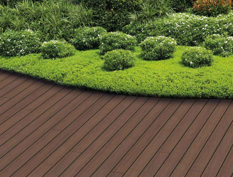 Skaben Terrassendiele WPC massiv Thermoeiche gebürstet 22 x 143 x 3000-4800 main product photo