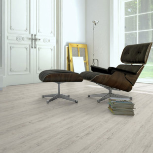 Skaben vinyl flooring solid Life 55 rustic white oak 1-plank 4V for gluing