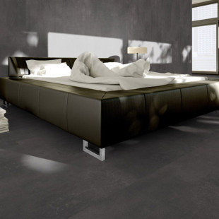 Skaben vinyl floor solid Life 55 cement dark gray tile 4V to stick