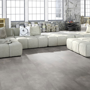Skaben vinyl floor solid Life 55 cement natural tile 4V to glue