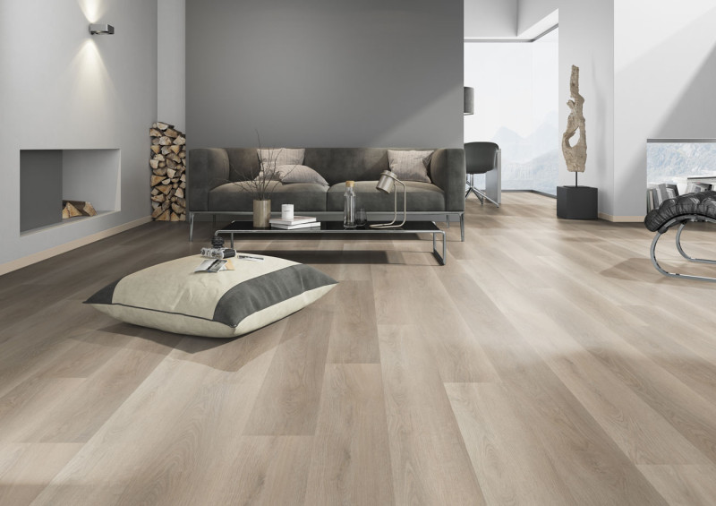 Skaben Klebe Vinylboden massiv Life 30 Eiche Weich Greige 1-Stab Landhausdiele zum kleben main product photo