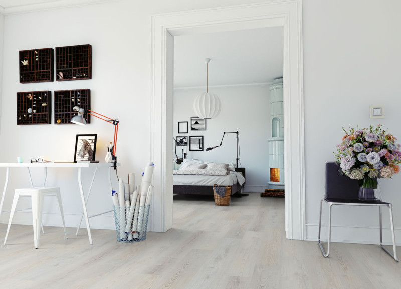 Suelo vinílico Skaben Solid Life 30 Sea Oak White Plank