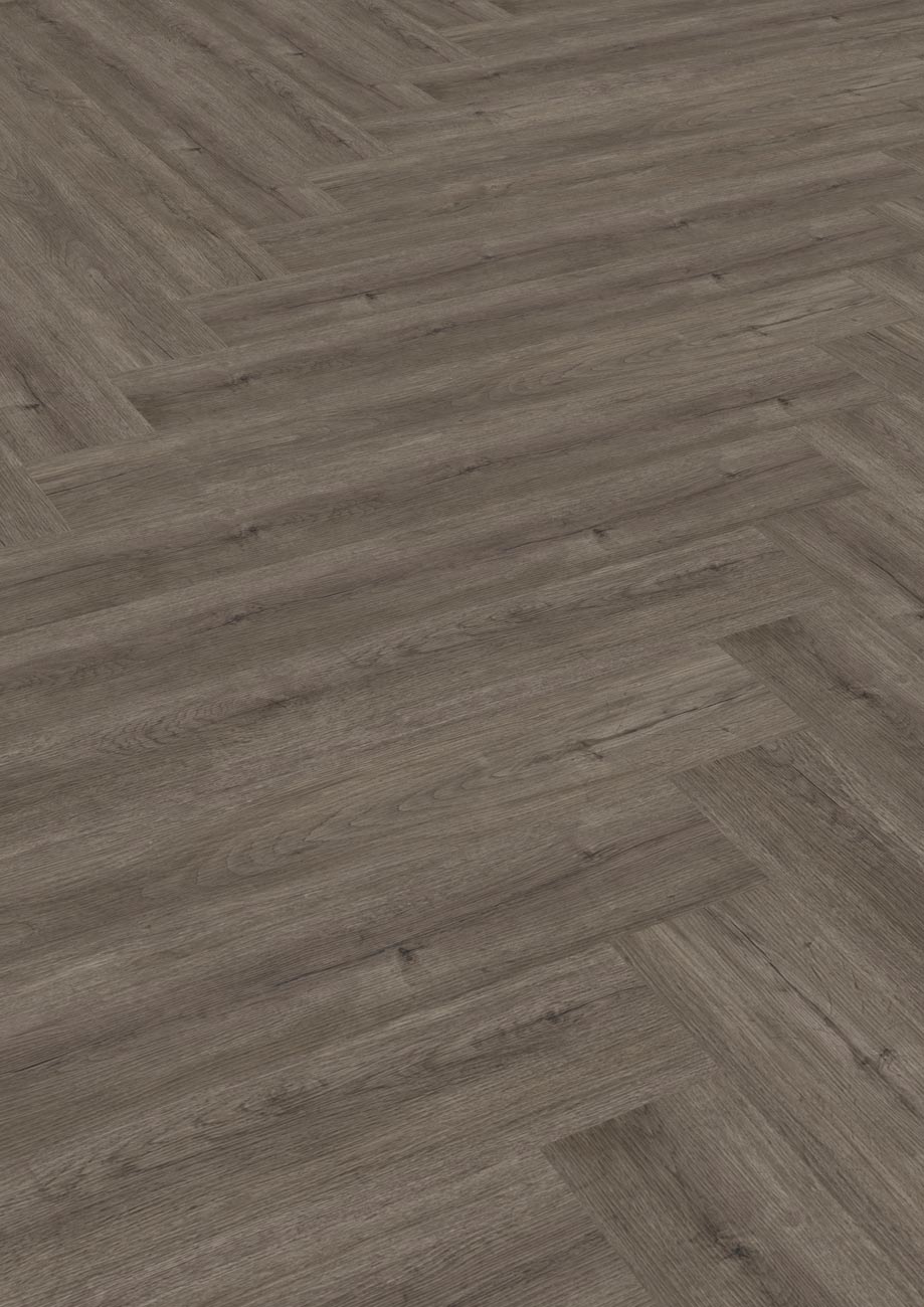 Skaben Vinylboden massiv Life 30 Schloss Eiche Dunkel Fischgrät Raum1