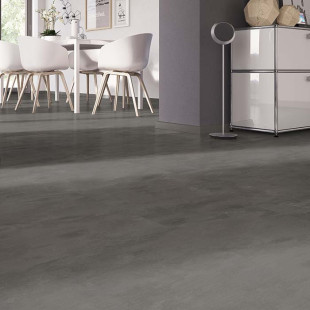 Skaben vinyl floor solid Life Click 30 concrete dark gray tile to click