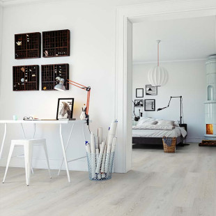 Skaben vinyl flooring solid Life Click 30 oak white 1-plank for click