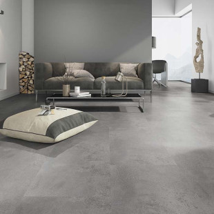 Skaben vinyl floor solid Life Click 30 oxide gray tile to click