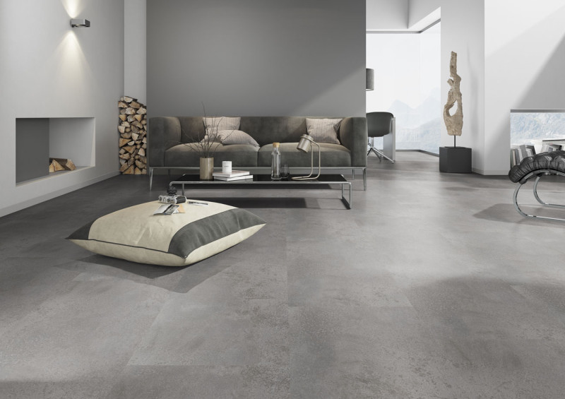 Skaben Klick Vinylboden massiv Life Click 30 Oxid Grau Fliese zum klicken main product photo