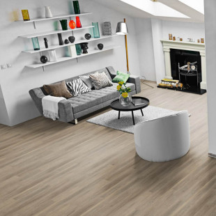 Skaben vinyl flooring solid Life Lay 70 Acoustic Cerused Oak Natural 1-plank impact sound insulation