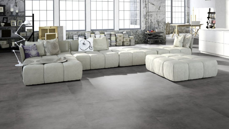 Skaben Vinylboden massiv Life Lay 70 Luna Graphite Fliesenoptik XL M4V main product photo