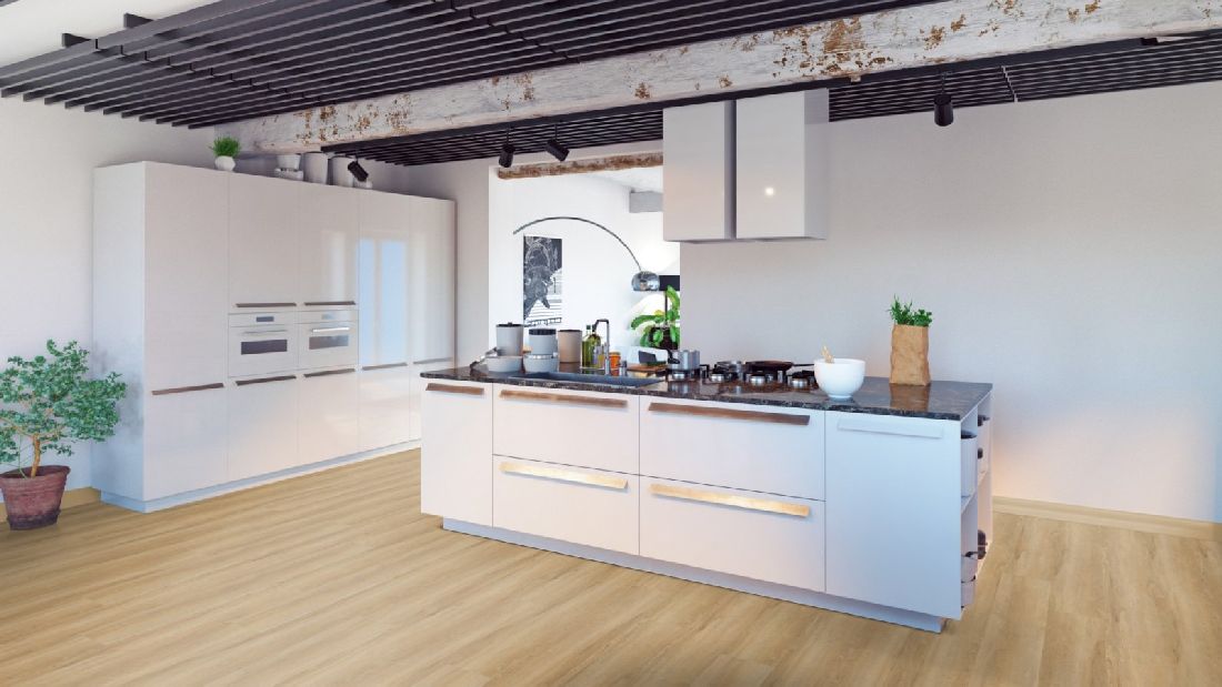 Skaben Vinyl massiv Life Lay 70 Valley Oak Blonde 1-Stab Landhausdiele XL M4V Raum10