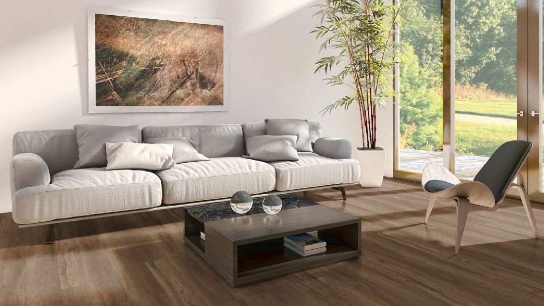 Skaben Vinyl massiv Life Lay 70 Valley Oak Brown 1-Stab Landhausdiele XL M4V Raum4