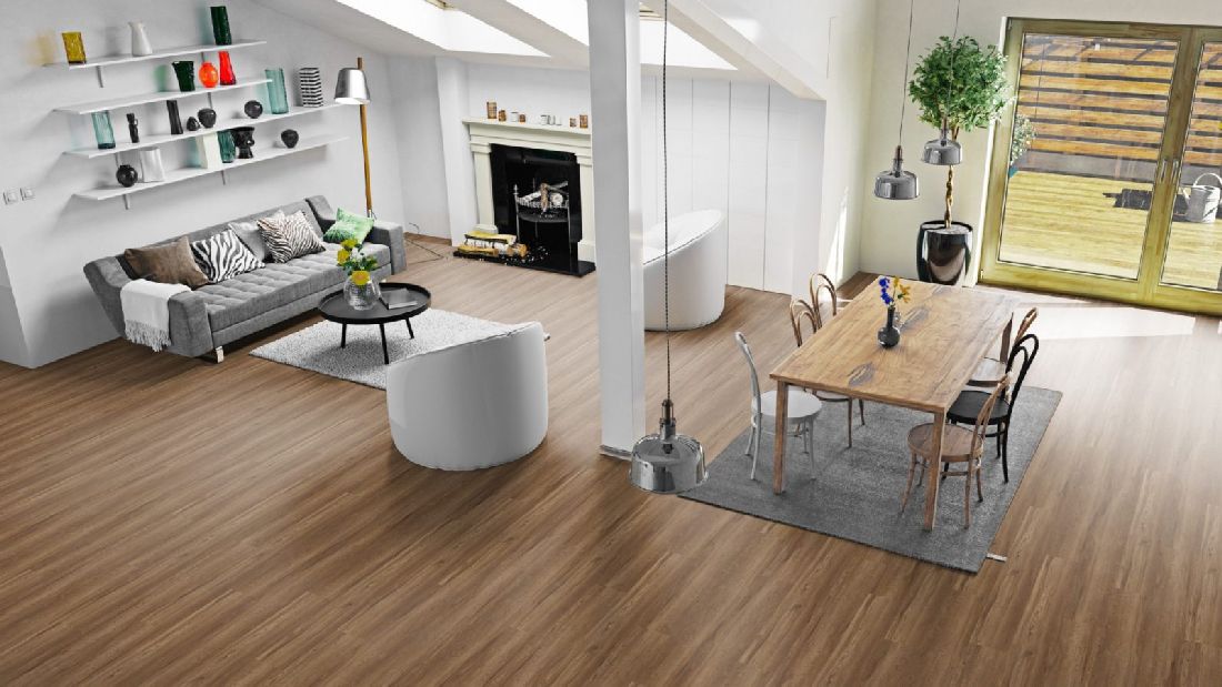 Skaben Vinyl massiv Life Lay 70 Valley Oak Brown 1-Stab Landhausdiele XL M4V Raum9