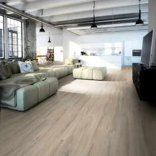 Skaben vinyl flooring Strong Rigid XXL Danish coastal oak cream plank wood texture M4V impact sound insulation
