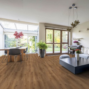 Skaben vinyl floor Strong Rigid XXL honey oak natural plank Real Feel M4V impact sound insulation