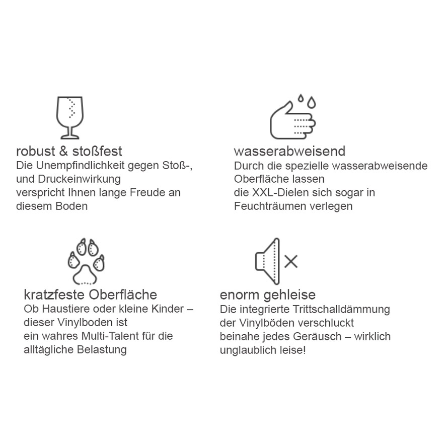 Skaben Vinylboden Strong Rigid XXL Vorteile Eigenschaften