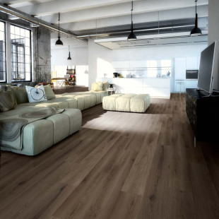 Skaben vinyl floor Strong Rigid XXL Sauerland oak plank wood texture M4V impact sound insulation