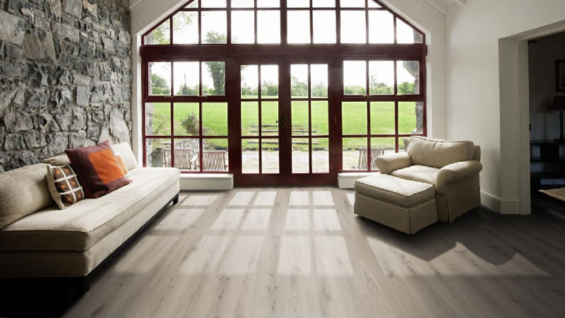 Tarkett Design flooring iD Inspiration Click Solid 30 Authentics Delicate Oak Clay Plank M4V main product photo