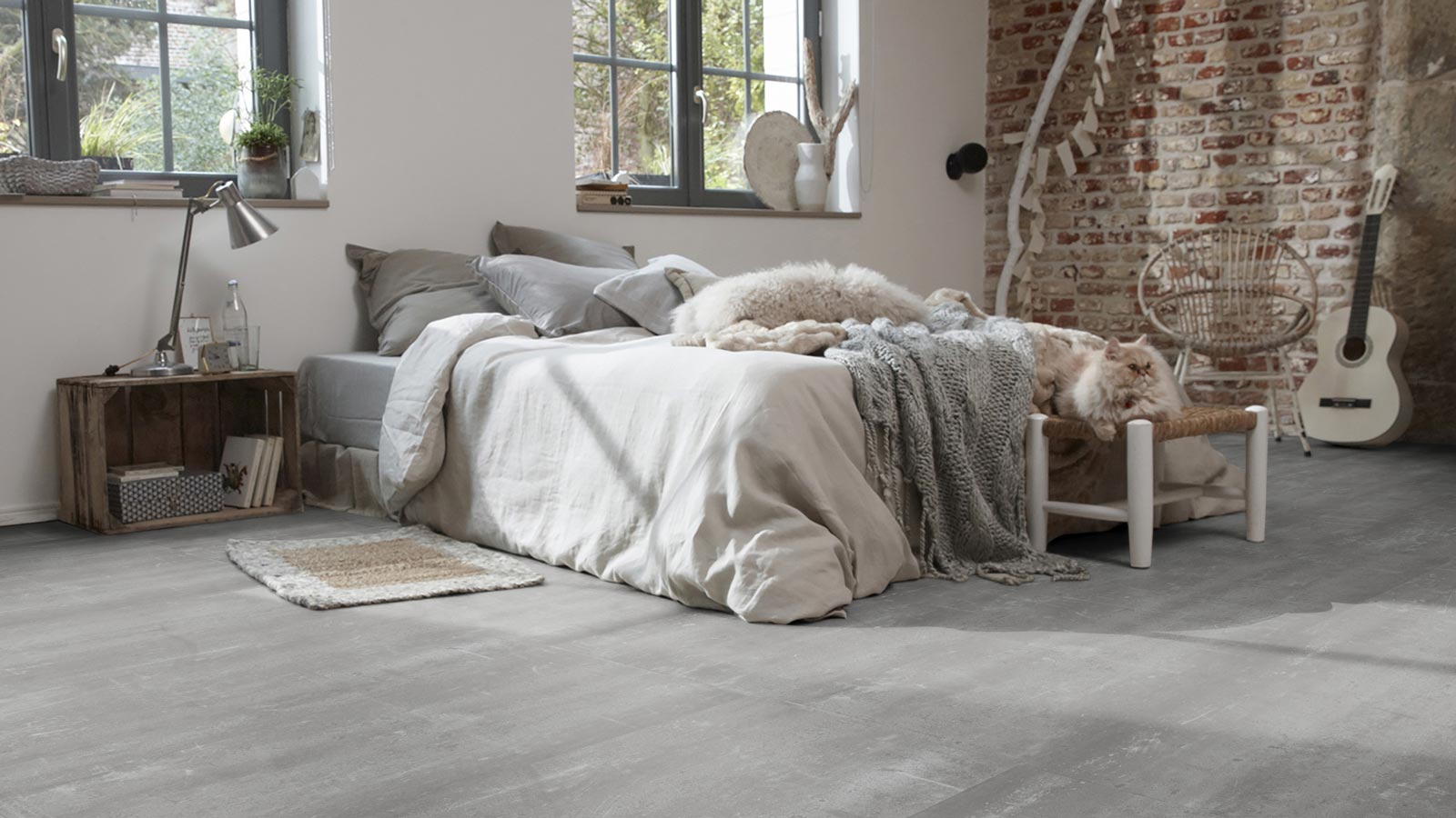 Tarkett Designboden iD Inspiration Click Solid 30 The Classics Composite Cool Grey Fliese Raum4