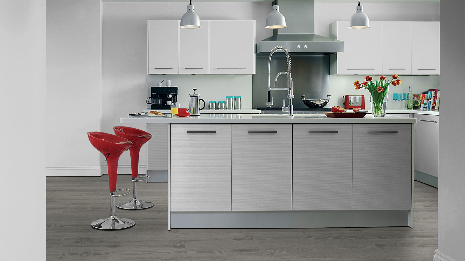 Tarkett Designboden iD Inspiration Click Solid 30 The Classics Scandinavian Oak Dark Grey Planke 4V Raum3