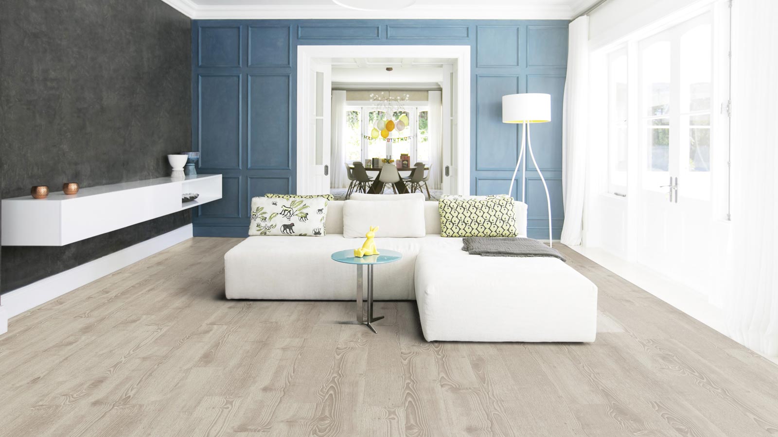 Tarkett Designboden iD Inspiration Click Solid 30 The Classics Scandinavian Oak Medium Beige Pl. 4V Raum3