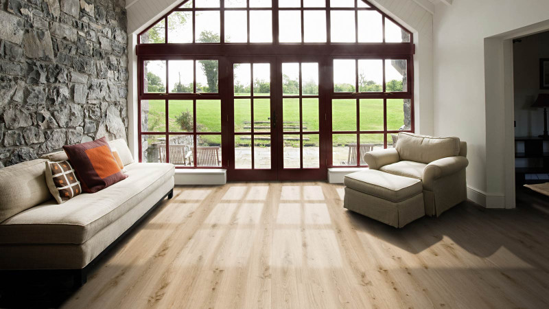 Tarkett Designboden iD Inspiration Click Solid 55 Authentics Delicate Oak Barley Planke M4V main product photo