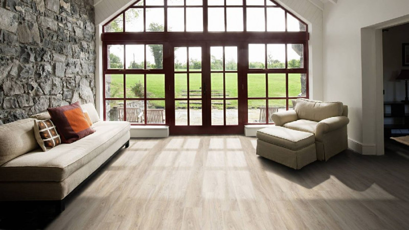 Tarkett Design flooring iD Inspiration Click Solid 55 Classics English Oak Grege Plank M4V main product photo