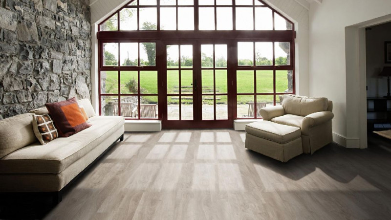 Tarkett Designboden iD Inspiration Click Solid 55 Classics English Oak Grey-Beige Planke M4V main product photo