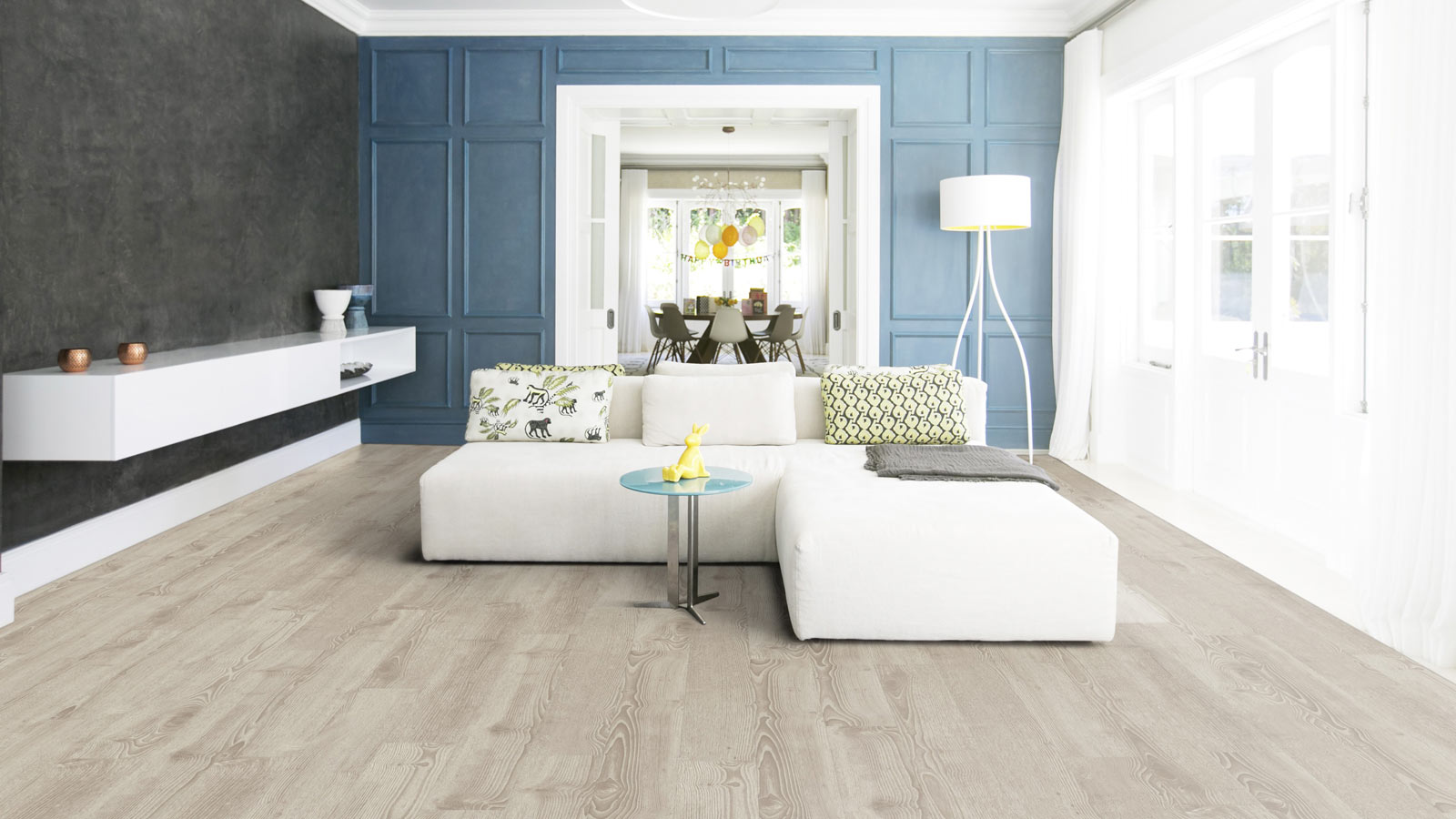 Tarkett Designboden iD Inspiration Click Solid 55 The Classics Scandinavian Oak Medium Beige Pl. 4V Raum3