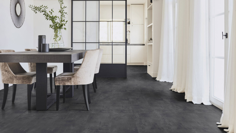 Tarkett Designboden iD Inspiration Click Solid 55 Classics Vintage Zinc Black Fliese M4V main product photo