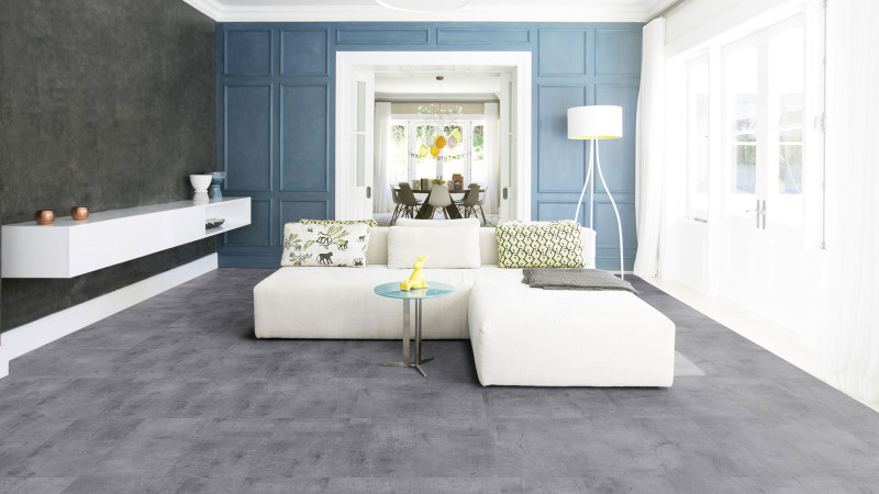 Tarkett Designboden iD Inspiration Click Solid 55 Classics Vintage Zinc Silver Fliese M4V main product photo