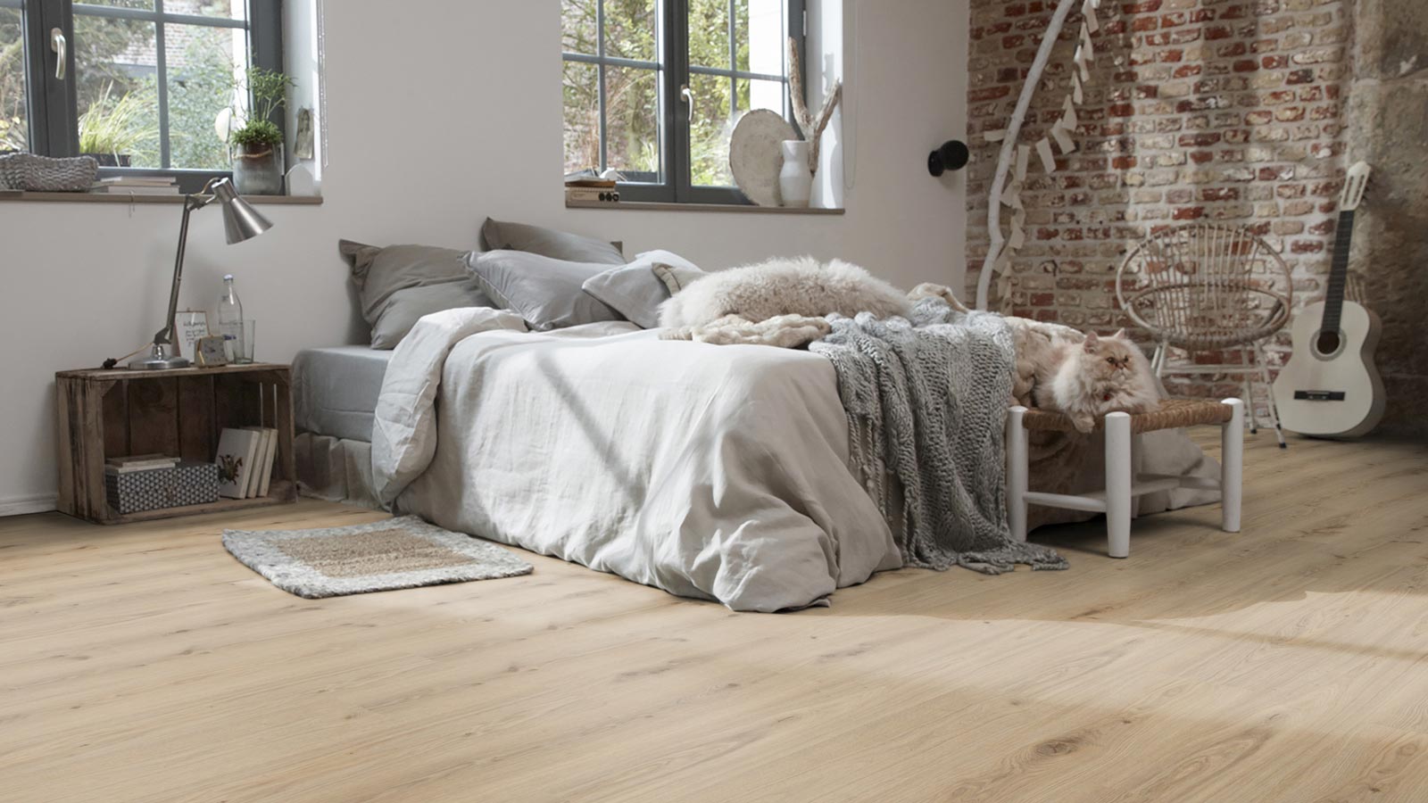 Tarkett Designboden Starfloor Click Ultimate 55 Delicate Oak Natural Planke 4V Akustikrücken Raum4
